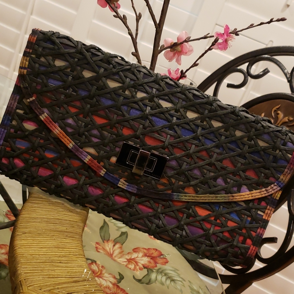 Ted Baker Multicolor Woven Clutch